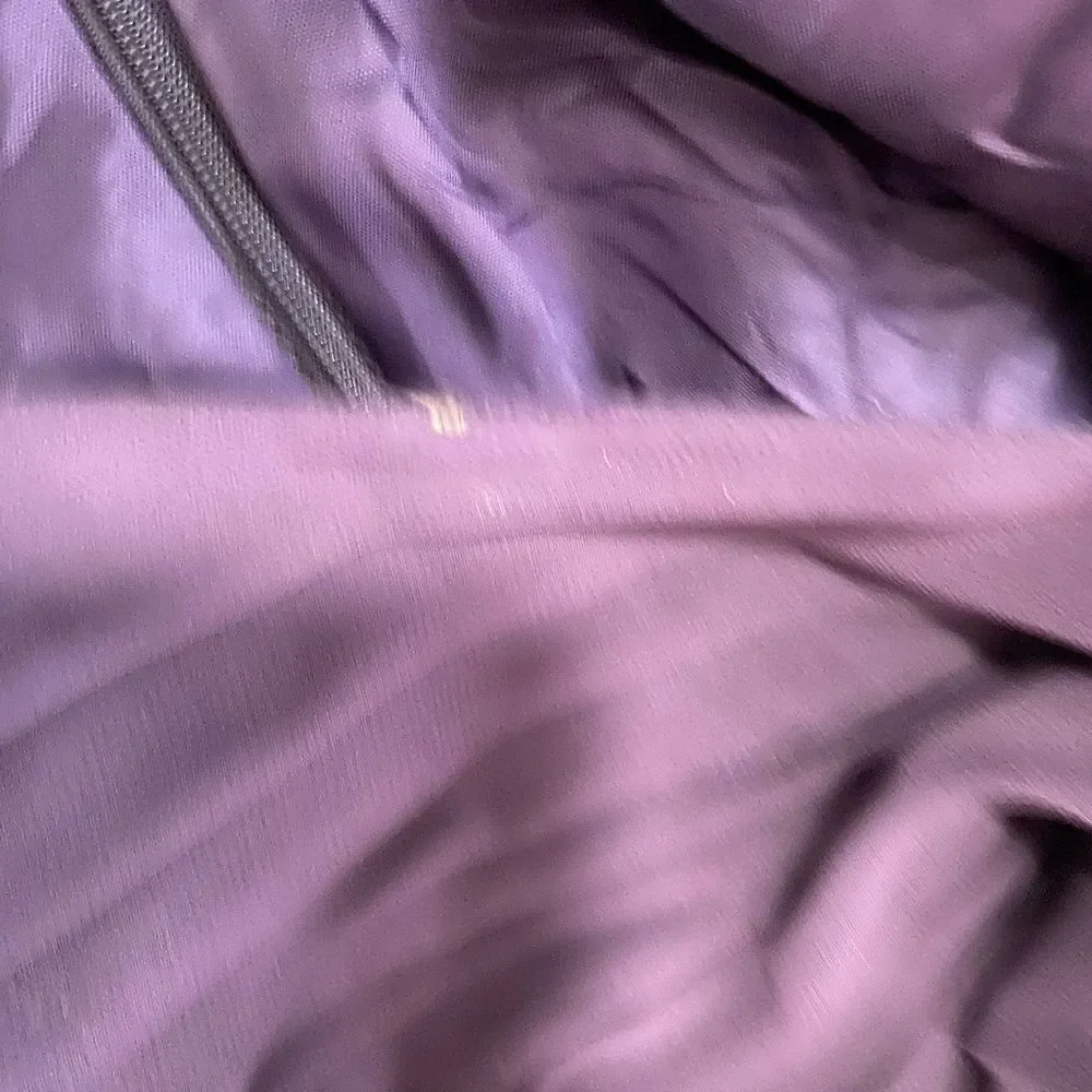 Donna Morgan  one shoulder purple pleated Flowey skirt kneelength formal dress